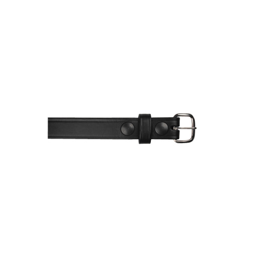 Boston Leather 1 Off Duty Belt showcasing durable full grain English Bridle leather and polished metal buckle.